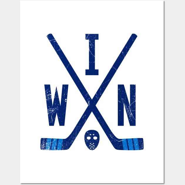 WIN Retro Sticks - White Wall Art by KFig21